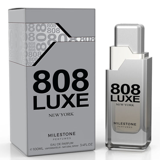 MILESTONE 808 Luxe — The Party Night (New York) 100ml EDP — Glamorous Urban Luxury Fragrance: Vodka Zubrowska, Caviar Lime, Hot Ginger & Amber