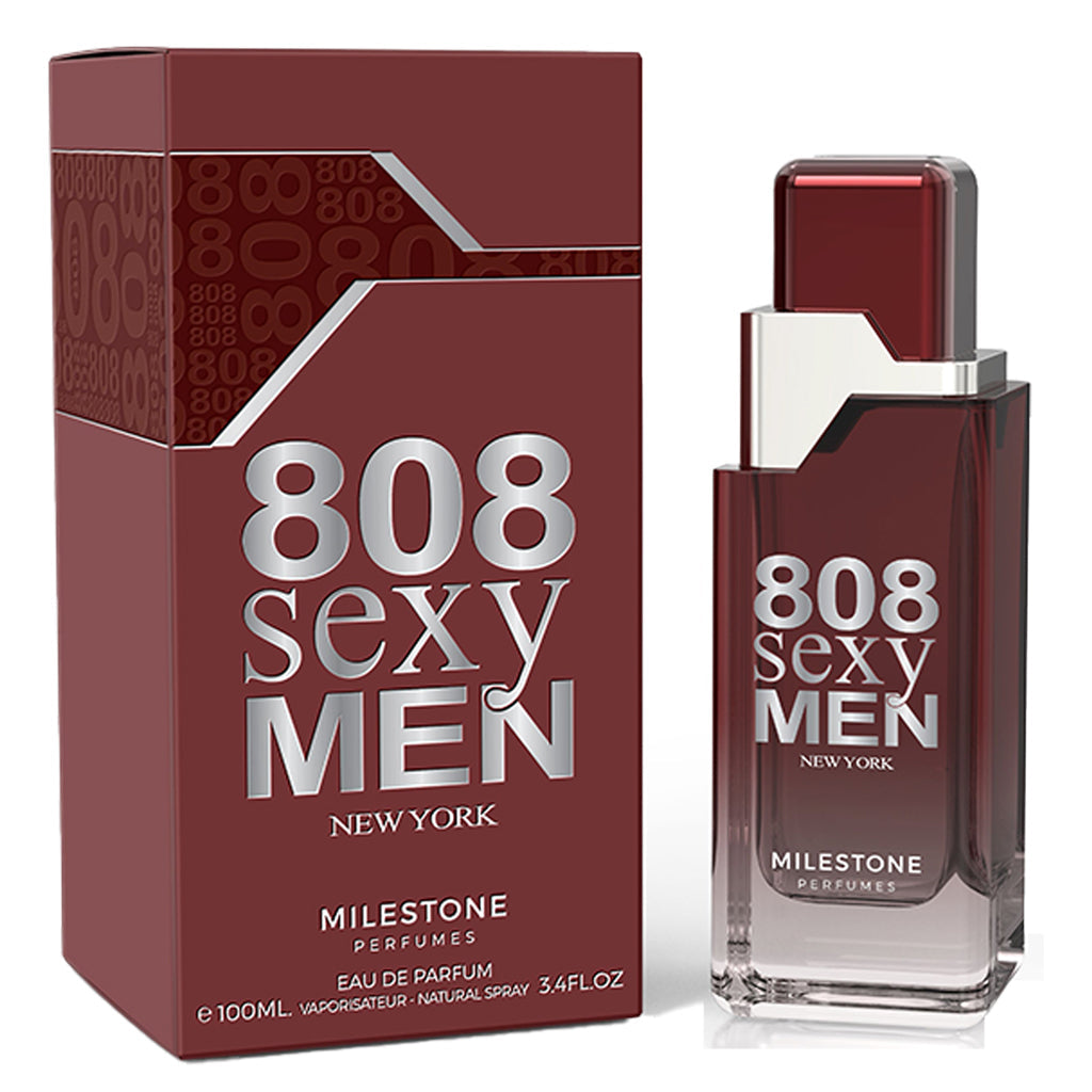 MILESTONE 808 “Sexsy” Men — 100ml Eau de Parfum | Premium Long-Lasting Masculine Fragrance