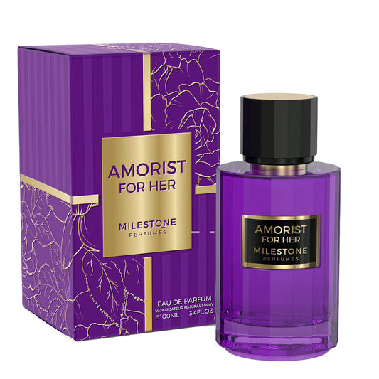 MILESTONE Amorist — 100 ml Unisex EDP: A Luxurious Signature Blend of Pink Pepper, Cardamom & Bourbon Vanilla