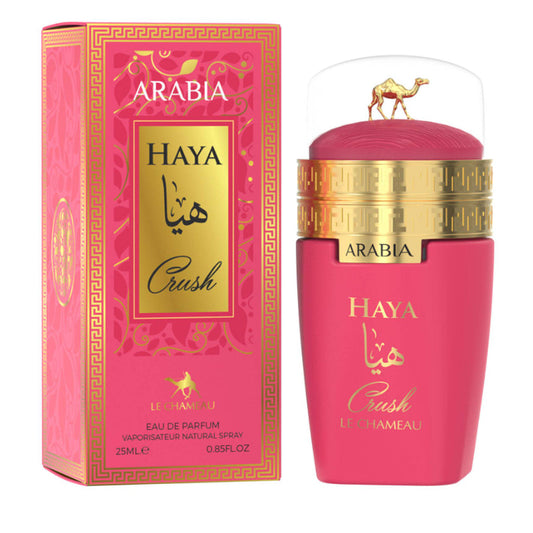 Le Chameau Arabia Haya Crush 25 ml EDP — 3-Pack: Captivating Cherry-Raspberry & Creamy Vanilla, Retail-Ready, High-Margin Opportunity