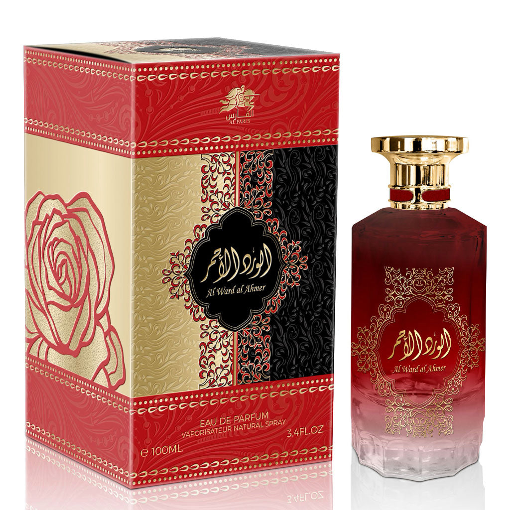 Al Fares — Al Ward Al Ahmer 100ml: Premium Oriental-Floral Unisex Eau de Parfum (Tuberose, Jasmine, Patchouli)