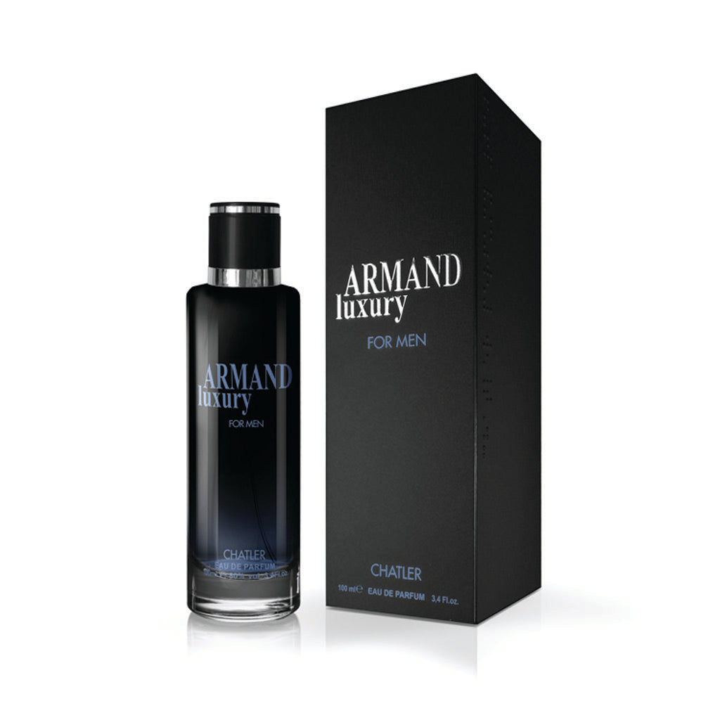 CHATLER Armand Luxury for Men — 100ml Eau de Parfum | Bergamot & Lemon · Olive Flower · Guaiac Wood & Tonka — Premium, High-Margin Flagship Scent for Retail