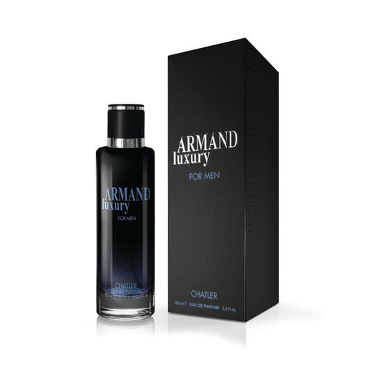 CHATLER Armand Luxury for Men — 100ml Eau de Parfum | Bergamot & Lemon · Olive Flower · Guaiac Wood & Tonka — Premium, High-Margin Flagship Scent for Retail