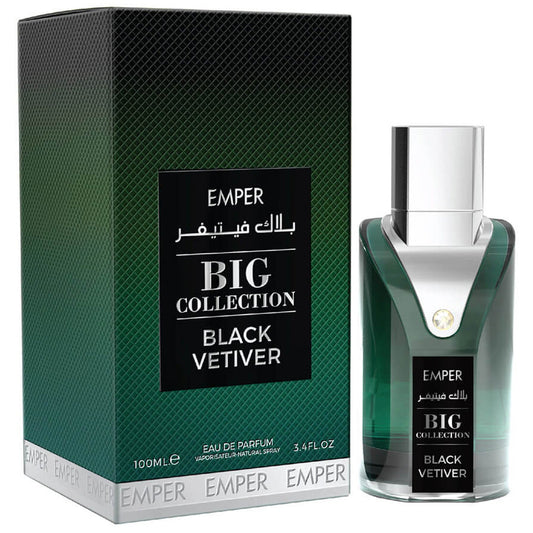 Emper Big Collection — Black Vetiver Eau de Parfum 100 ml: Premium Citrus-Spice Vetiver for Men's Fragrance Lines