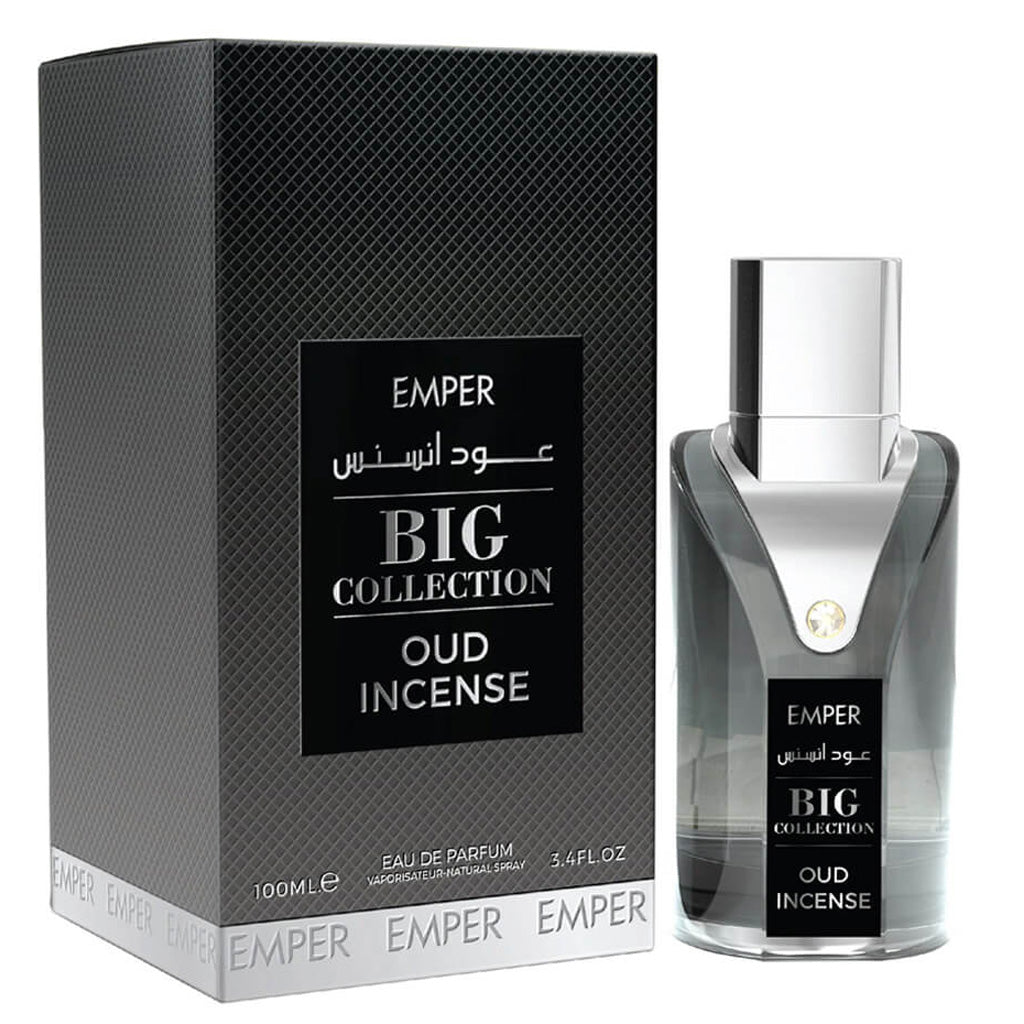 EMPER Big Collection Oud Incense Eau de Parfum 100 ml — Citrus-Ginger & Juniper-Accented Oud for Premium Retail