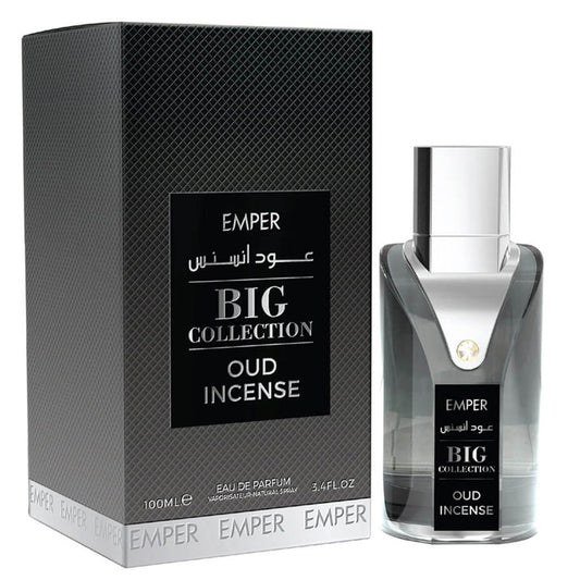 EMPER Big Collection Oud Incense Eau de Parfum 100 ml — Citrus-Ginger & Juniper-Accented Oud for Premium Retail