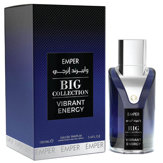 EMPER Big Collection — Vibrant Energy 100ml EDP (Men): Retail-Ready Spicy-Citrus Staple with Vanilla-Sandalwood Base for High-Performing Assortments