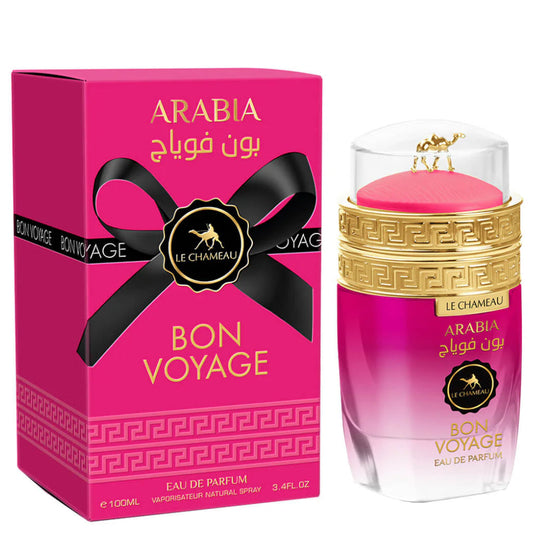 LE CHAMEAU Arabia — Bon Voyage Eau de Parfum 100ml: Unisex Signature Scent for Premium Retail and Hospitality