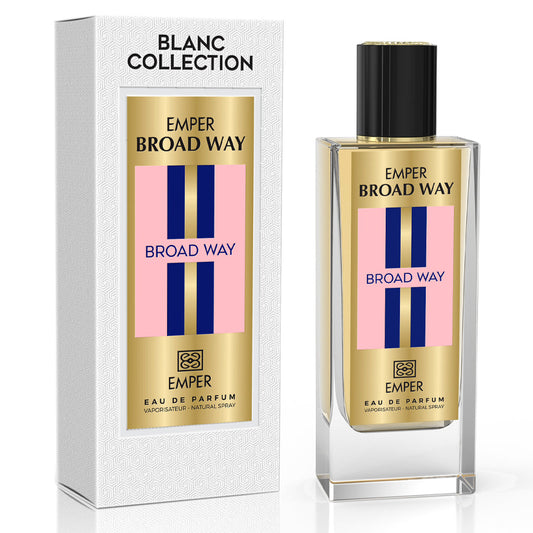 Emper Blanc — Broad Way 85ml EDP (33% | Made in France): Luxury Bergamot, Tuberose & White Musk for Premium Retail