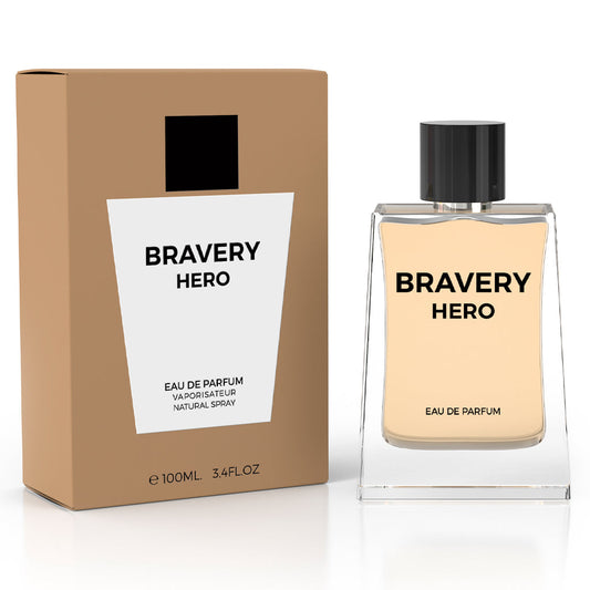MILESTONE Bravery Hero — Unisex 100ml EDP: Modern, Versatile Aromatic with Bergamot, Juniper, Black Pepper & Triple Cedar