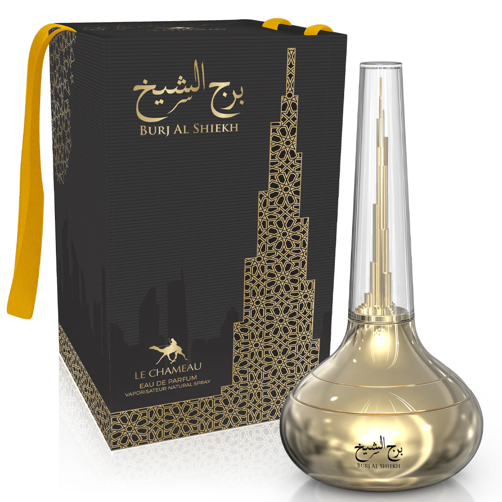 LE CHAMEAU — Burj Al Shiekh 100ML (Unisex): Premium Oud & Vanilla Eau de Parfum for High-Margin Retail