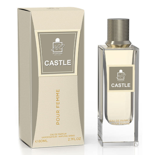 MILESTONE Castle — Unisex 80 ml Eau de Parfum | Apple & Pepper Top, Floral Heart, Sandalwood-Incense Base