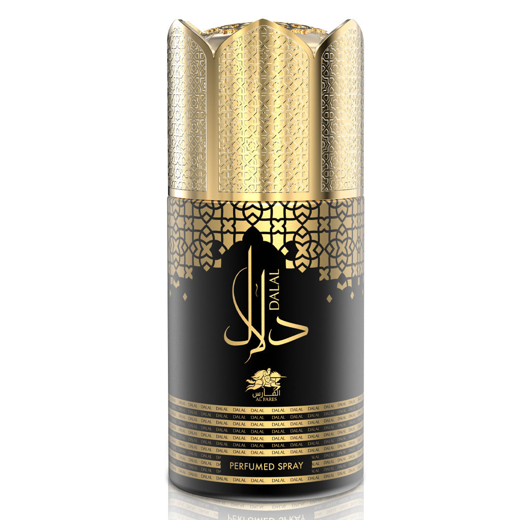 AL FARES Dalal Perfume Deodorant 6×250ml — Premium Woody-Spicy Oriental (high-margin, 6-pack)