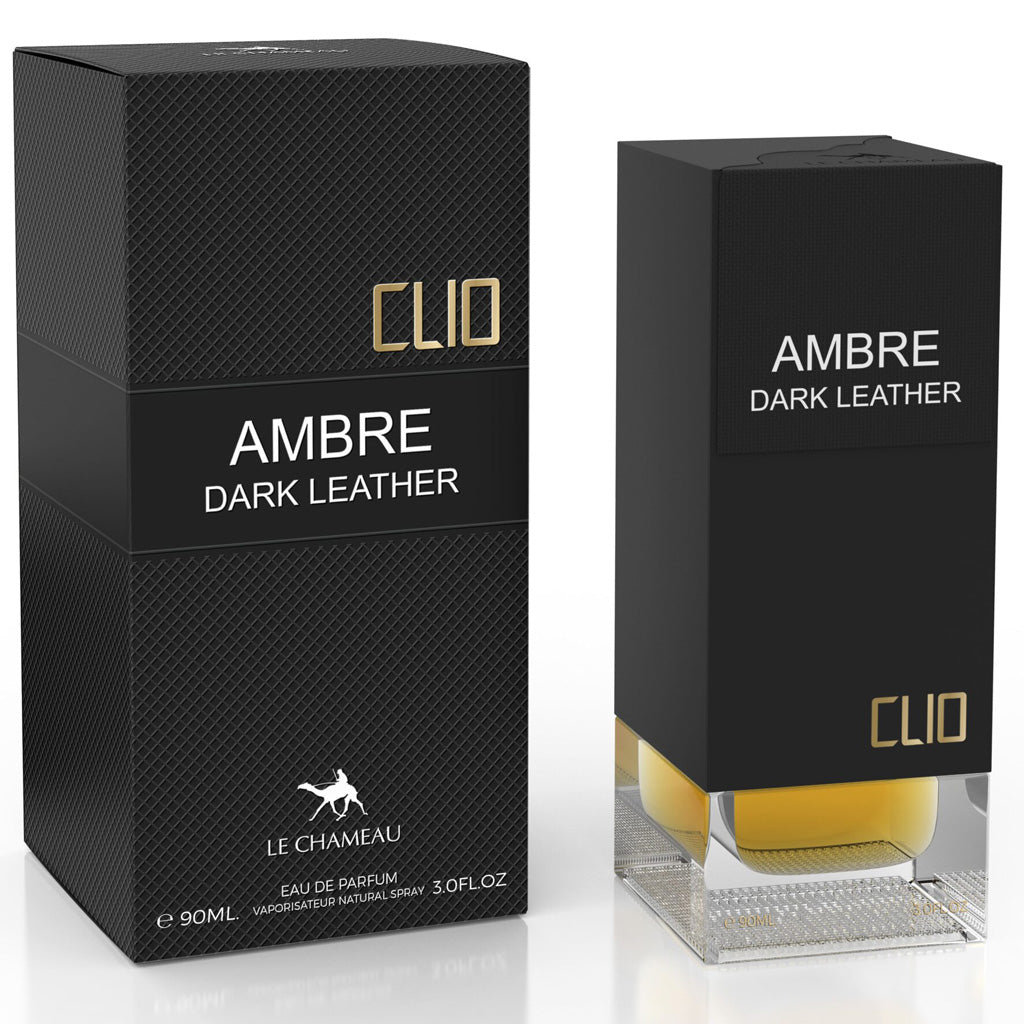 LE CHAMEAU Clio Ambre Dark Leather 100ml EDP — high-margin Premium Oriental Leather Fragrance for Luxury Retailers