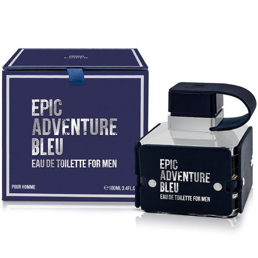 EMPER Epic Adventure Bleu Pour Homme — 100 ml | Premium Masculine Fragrance — Grapefruit, Sandalwood & Vetiver