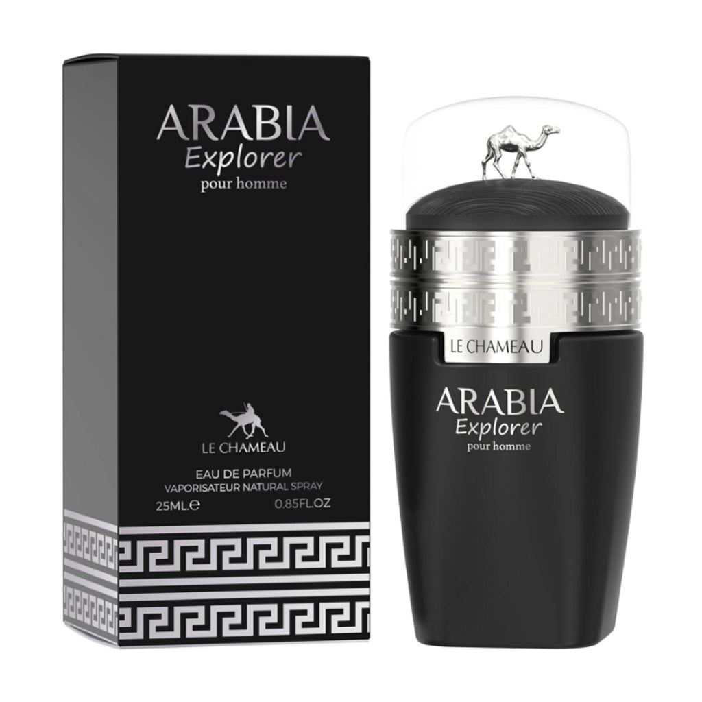 Arabia Explorer 25 ml EDP — 3-Pack | Le Chameau — Bold, Long-Lasting Fragrance Featuring Pineapple, Birch & Vanilla
