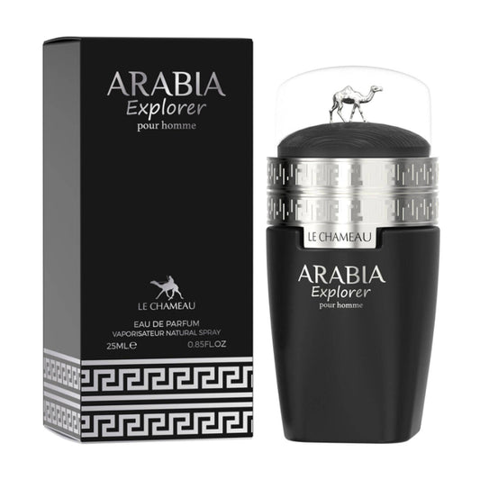 Arabia Explorer 25 ml EDP — 3-Pack | Le Chameau — Bold, Long-Lasting Fragrance Featuring Pineapple, Birch & Vanilla