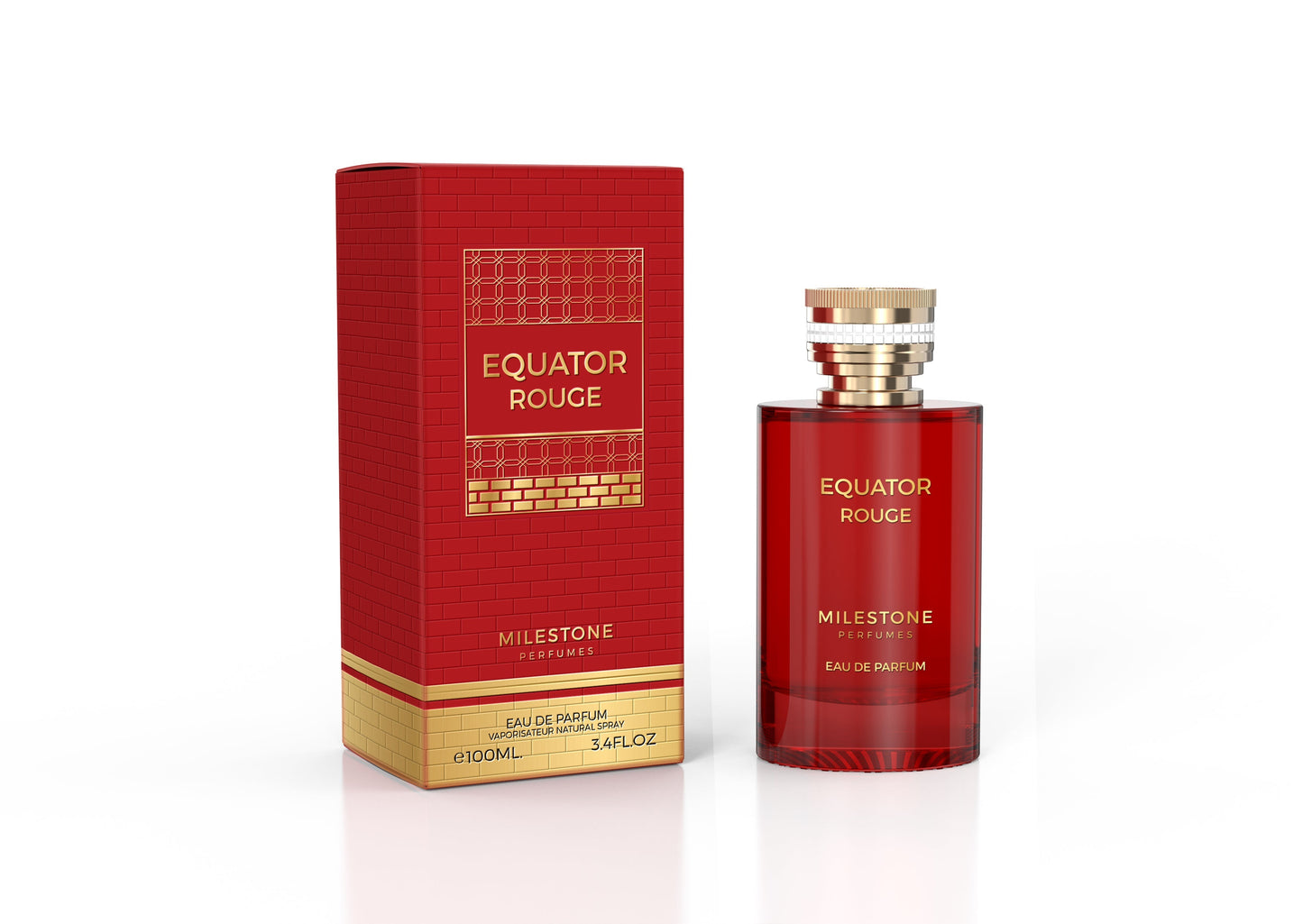 MILESTONE Equator Rouge — Premium Unisex 100ml EDP with Raspberry, Tuberose & Creamy Orange Blossom Accord