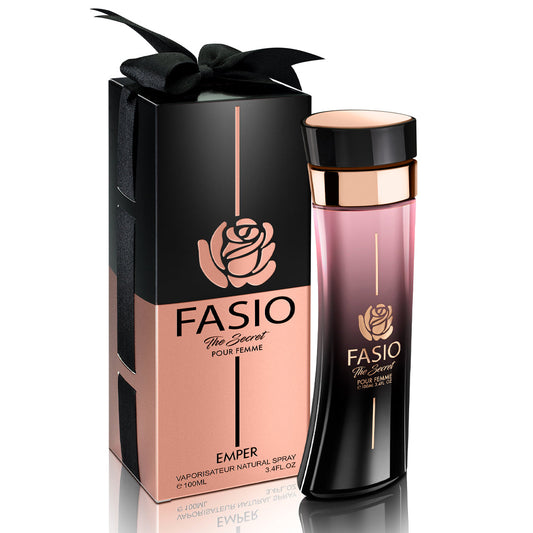 EMPER Fasio “The Secret” Pour Femme — 100ml EDP: Premium Floral-Fruity Amber-Musk for Style-Conscious Shoppers