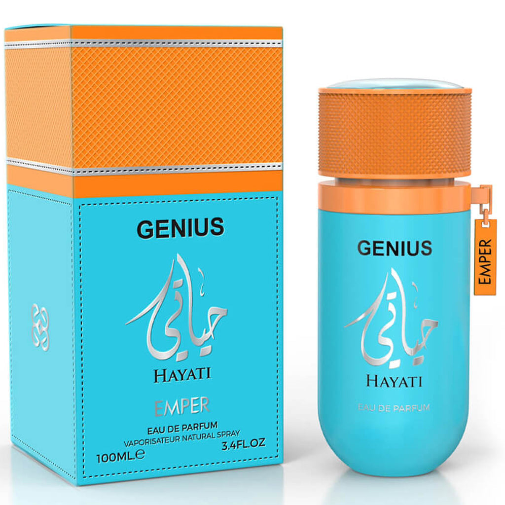 EMPER Genius Hayati 100 ml — Premium Mandarin & Saffron Eau de Parfum for Upscale Retail and Hospitality