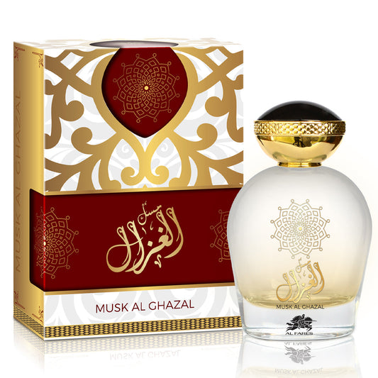 AL FARES Musk Al Ghazal 100ML EDP — Luxurious Unisex Musky-Floral with Citrus-Fruity Top Notes