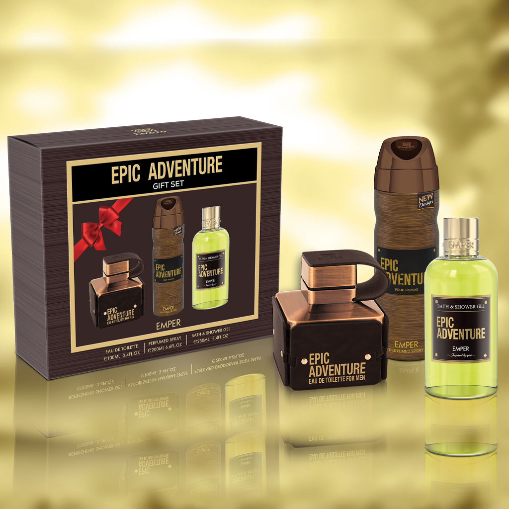 Emper Epic Adventure 3-in-1 Premium Men's Grooming Gift Set