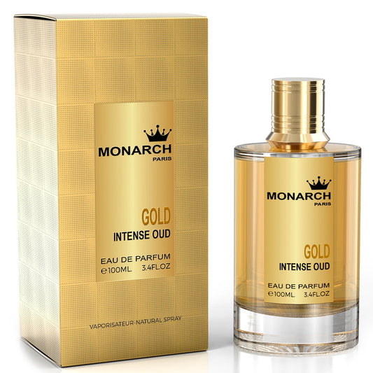 MILESTONE Monarch Gold Intense Oud — 100ml Unisex Eau de Parfum | Premium Woody-Citrus Oud with Rose, Saffron & Ambergris