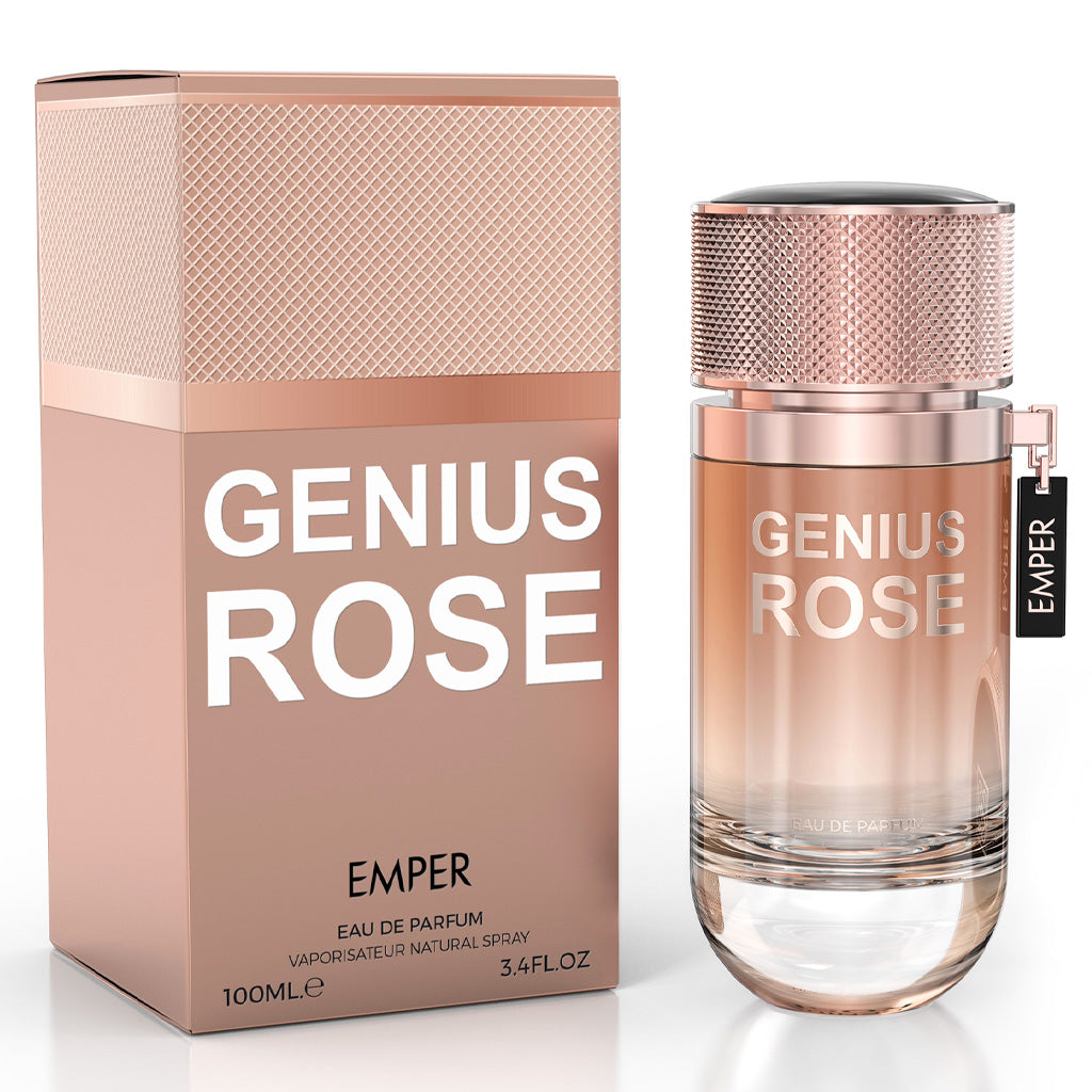 EMPER Genius Rose Pour Femme — 100 ml EDP | Retail-Ready Premium Floral Champagne Rosé for Increased Basket Value
