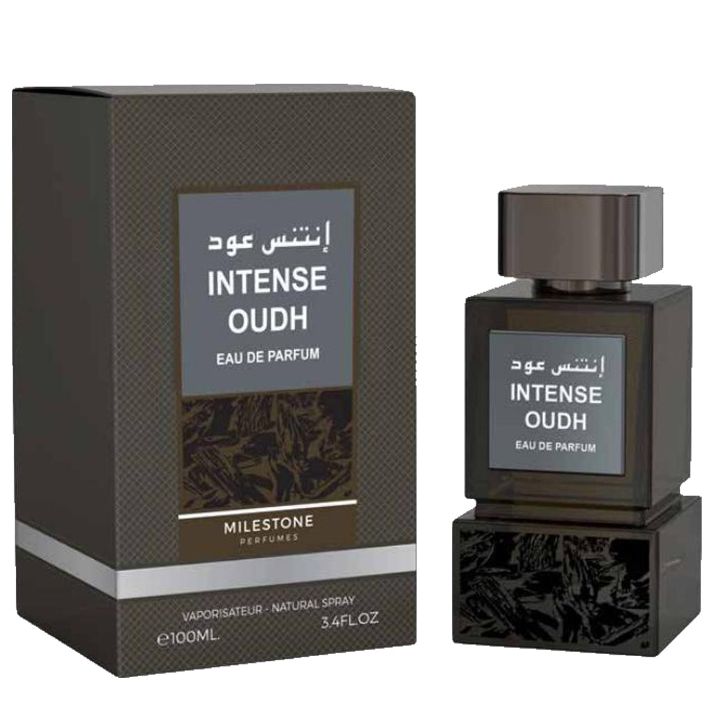 MILESTONE Intense Oudh — 100ml Unisex Eau de Parfum: Oud-Forward Luxury with Sichuan Pepper, Vetiver & Vanilla