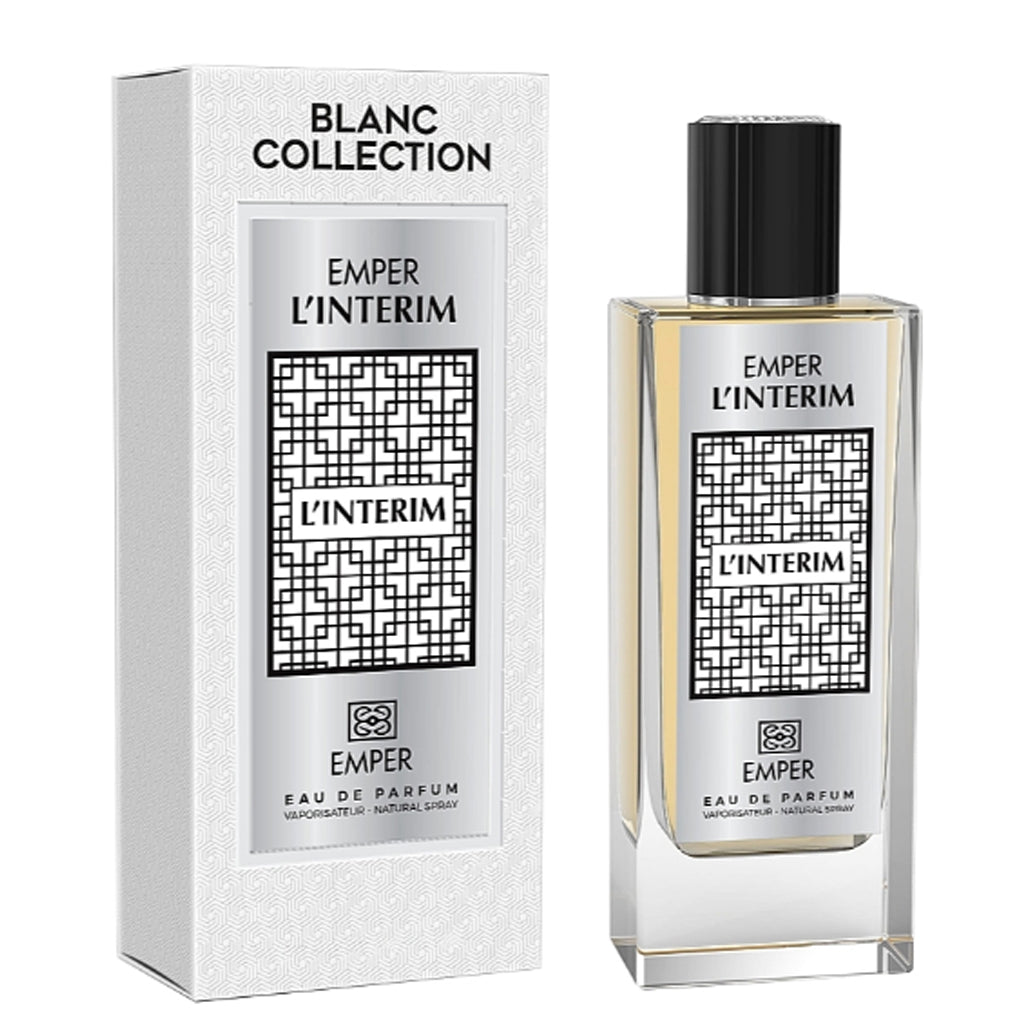 Emper Blanc Collection L'Interim 85ml EDP — French 33% Concentrated Luxury Fragrance for Upscale Retail and Corporate Gifting