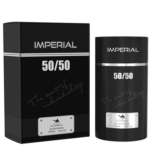 LE CHAMEAU Imperial 50/50 — 90ml Eau de Parfum for Men | Signature Dual-Accord Fragrance for Premium Retailers