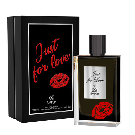 EMPER Just for Love — 100 ml Unisex Eau de Parfum: Addictive Bergamot, Neroli & Vetiver Blend