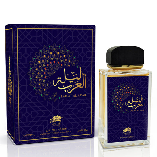 AL FARES Lailat Al Arab — 100ml Unisex EDP: Luxurious Arabian-Inspired Floral-Woody-Fruity Fragrance for Premium Retail