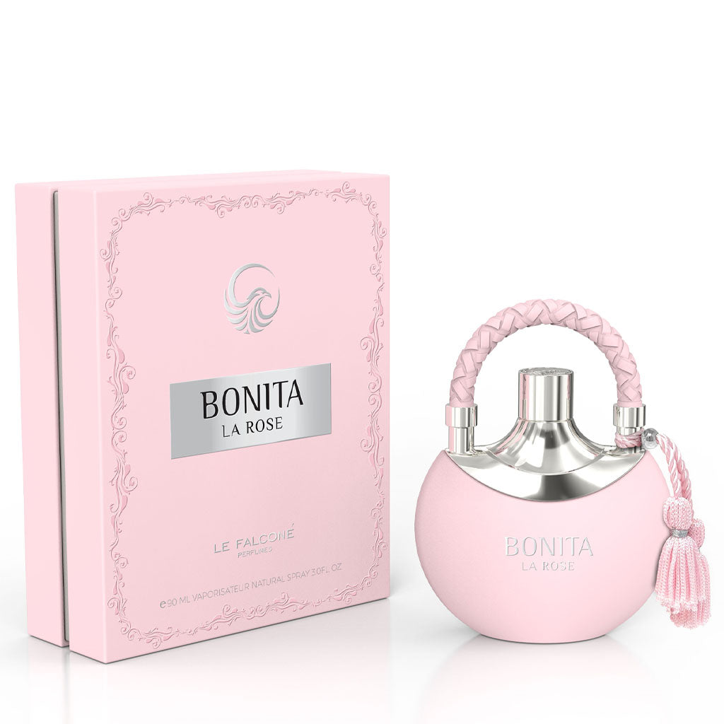 LE FALCONE Bonita La Rose 90ml EDP — Premium Turkish Rose & Vanilla Floral-Oriental for Upscale Boutiques and Department Stores