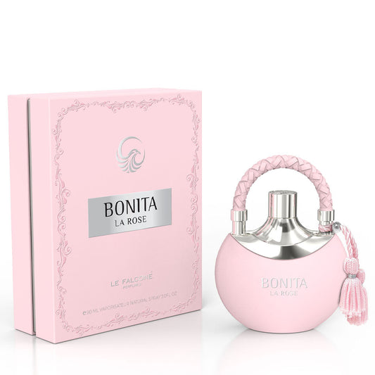 LE FALCONE Bonita La Rose 90ml EDP — Premium Turkish Rose & Vanilla Floral-Oriental for Upscale Boutiques and Department Stores