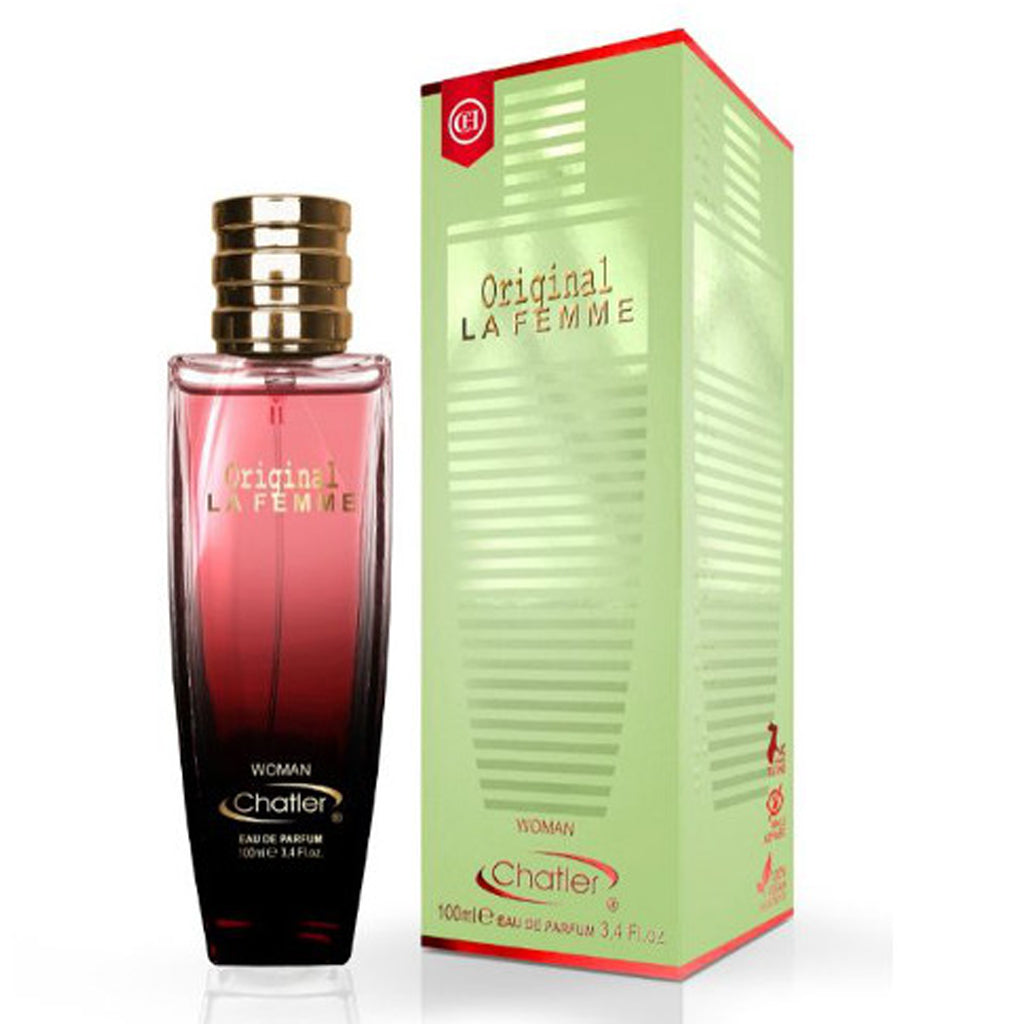 Chatler Original La Femme 100 ml — Premium Women's Eau de Parfum Featuring Green Pear, Bergamot & Vanilla Pod
