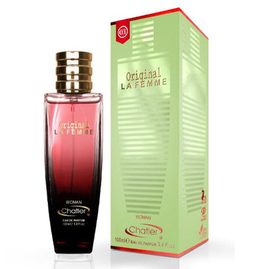 Chatler Original La Femme 100 ml — Premium Women's Eau de Parfum Featuring Green Pear, Bergamot & Vanilla Pod