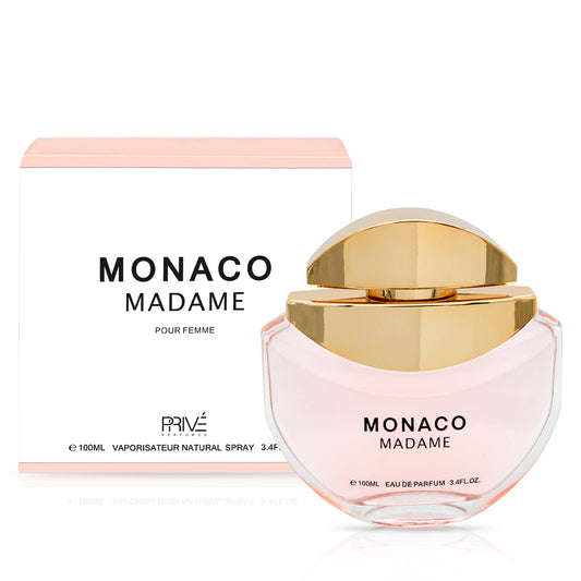 PRIVE Monaco Madame (Pour Femme) 100ML EDP — Luxurious Floral Eau de Parfum for Premium Retail