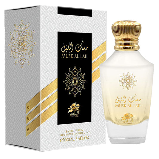 AL FARES Musk Al Lail 100ml EDP — Sophisticated citrus-spice Musk with Amber & Woody Base