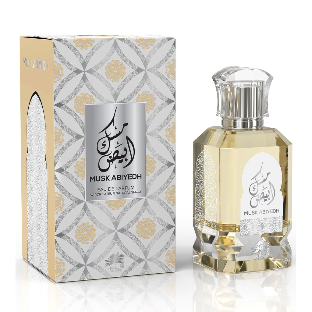 AL FARES Musk Abiyedh — 100ml Unisex Eau de Parfum | White Musk, Amber & Madagascar Vanilla