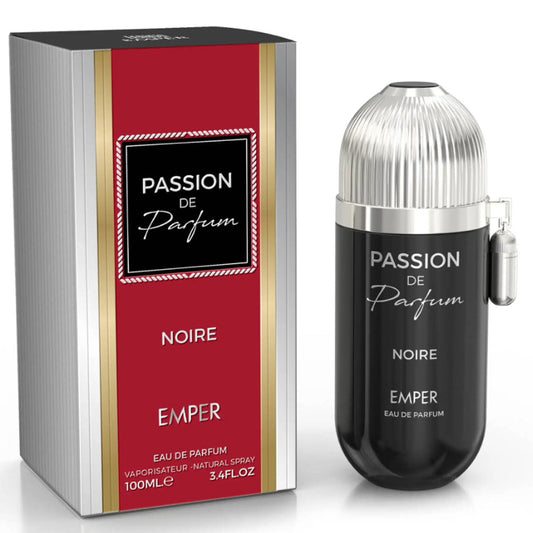 EMPER Passion De Parfum Noire Pour Homme — 100ml EDP: Modern, High-Margin Men’s Fragrance (Citrus, Mint, Pepper & Dark Spice)