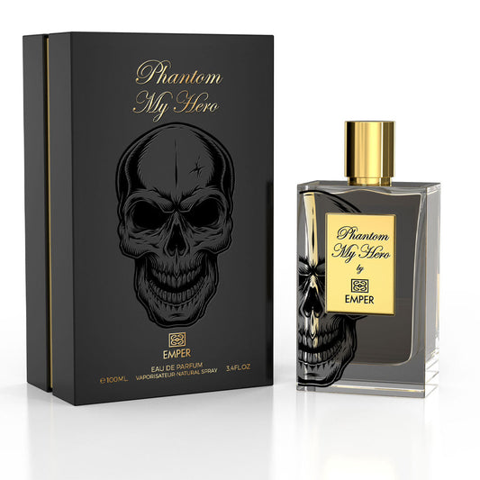 EMPER Phantom My Hero — Unisex 100ml Eau de Parfum | Gourmand-Woody Signature (Almond, Dark Chocolate & Sandalwood)
