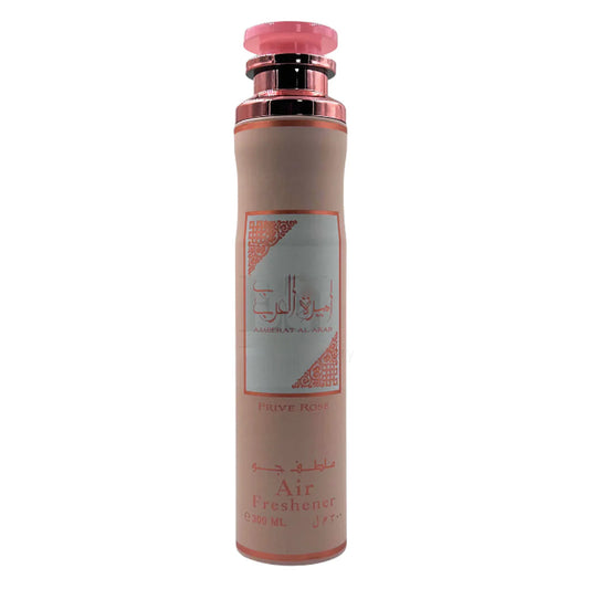LATTAFA Ameerat Al Arab Prive Rose — 6×300ml Premium Long-Lasting Air Freshener Pack for Hospitality, Retail & Corporate Spaces