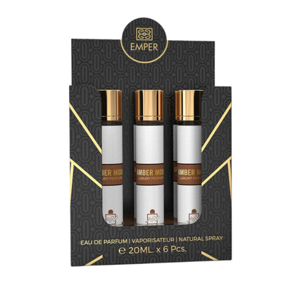 MILESTONE AMBER MODA Eau De Parfum 5x 20ml Plus 1 Free Tester