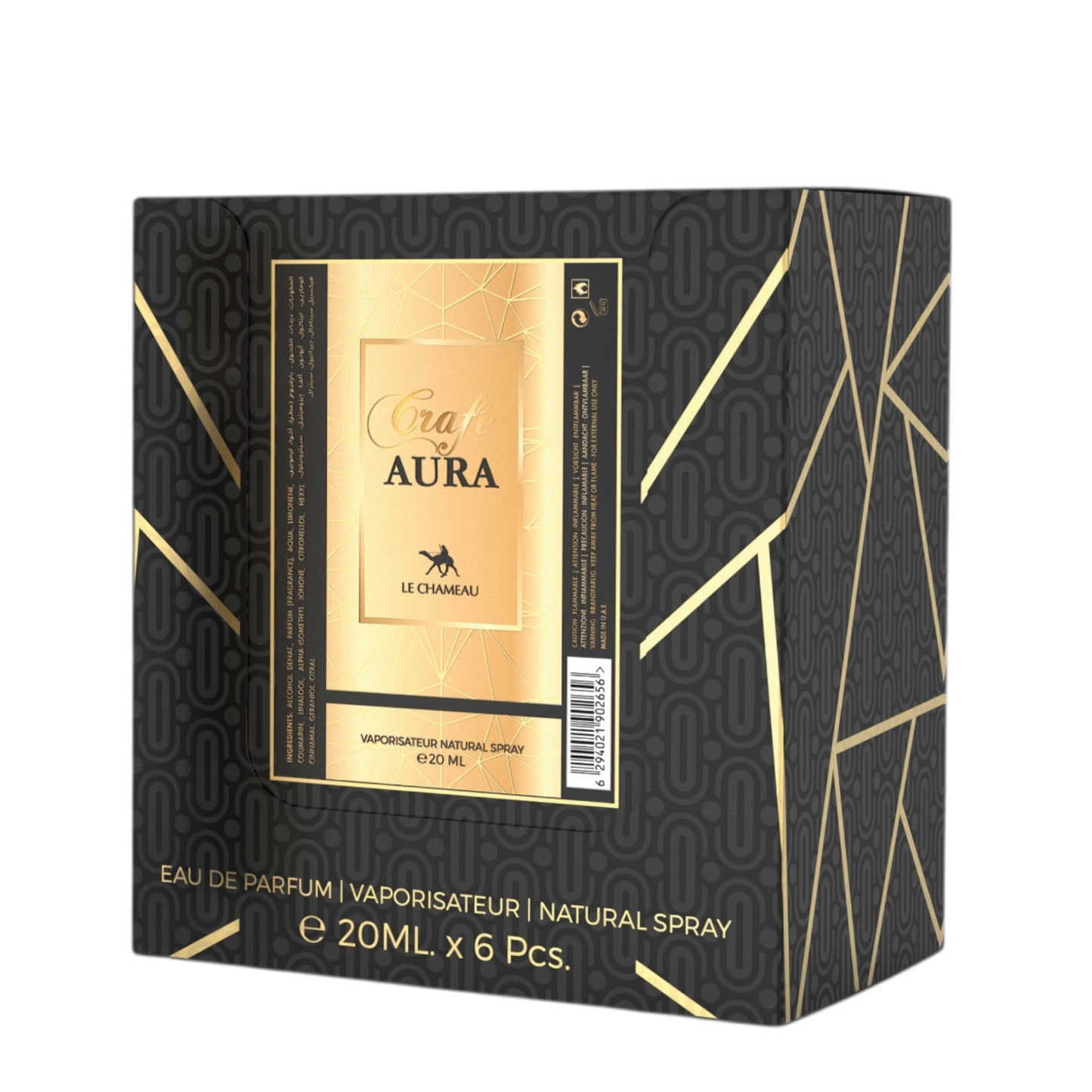 LE CHAMEAU Craft Aura (Pour Femme) Eau De Parfum 23x 20ml Plus 1 Free Tester