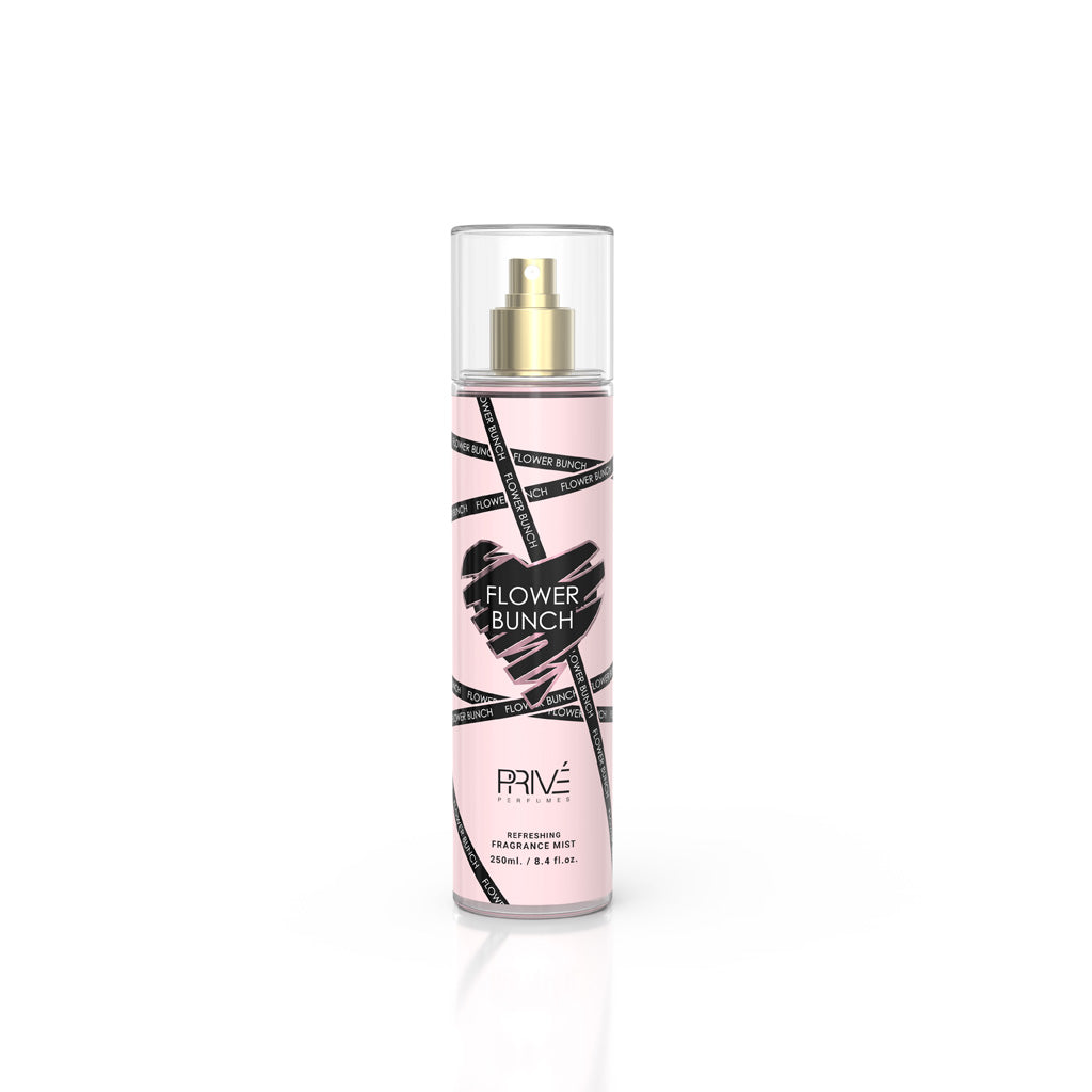 PRIVE Flower Bunch — Wholesale 3×250ml Floral Body Mist: Sophisticated Scent for Retail, Spa & Hospitality (high-margin)