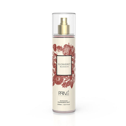 PRIVE Floweret Blossom Body Mist — 3×250ml Wholesale Pack | Premium Floral-Fruity Scent for Hotels, Spas & Boutiques