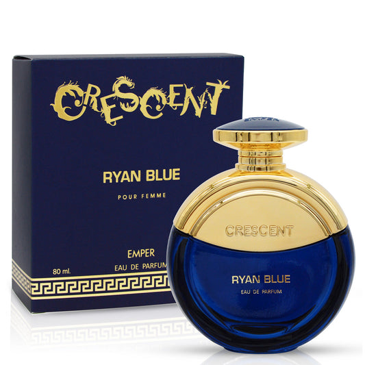 EMPER Crescent Ryan Blue Pour Femme — 80ml Elegant Floral-Fruity Eau de Parfum for Premium Retail & Gifting
