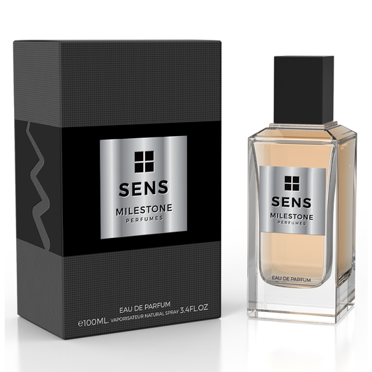 MILESTONE Sens — Unisex 100 ml Eau de Parfum: Premium Davana, Haitian Vetiver & Musk for Retail and Hospitality