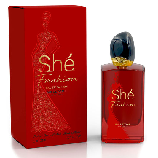 MILESTONE She Fashion Pour Femme 100ml — Fruity-Floral Eau de Parfum (Pear, Jasmine, Vanilla & Patchouli)